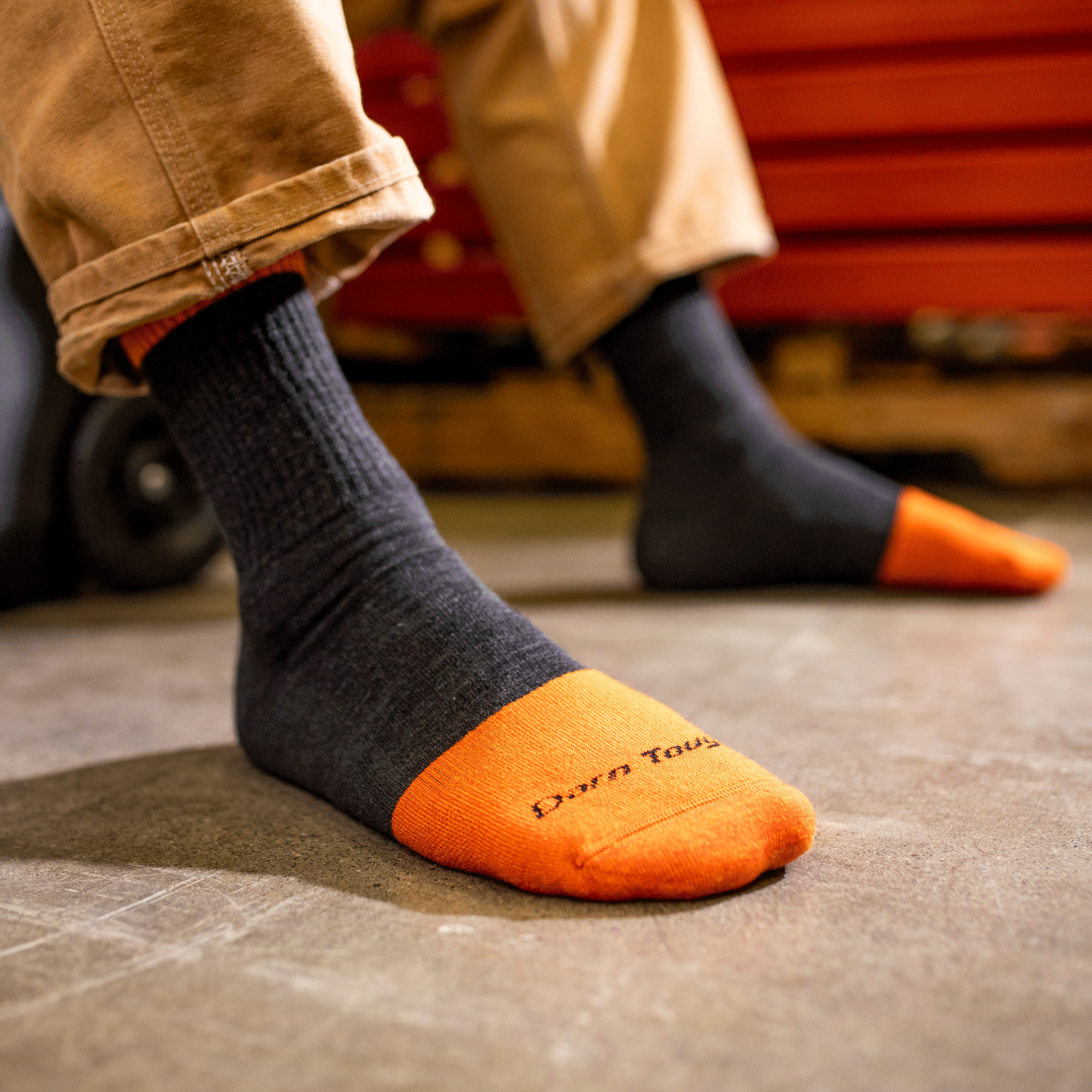 Men's Steely Micro Crew Midweight Work Socks - Image 5