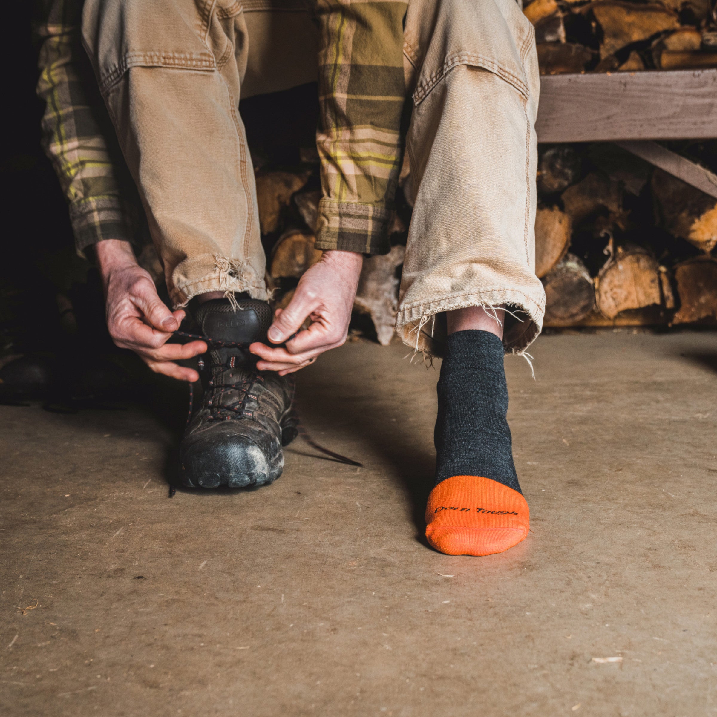 Men's Steely Quarter Midweight Work Socks - Image 4