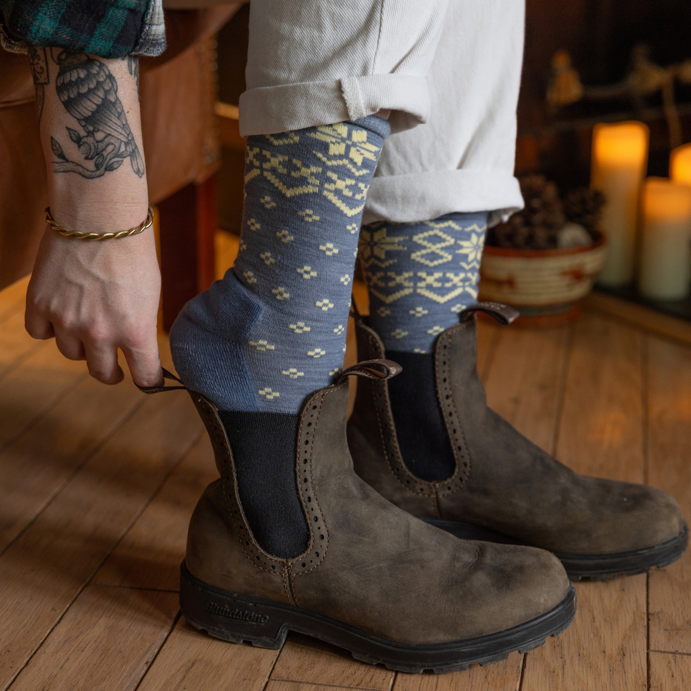 Women's Shetland Crew Lightweight Lifestyle Socks-Last Chance - Image 6