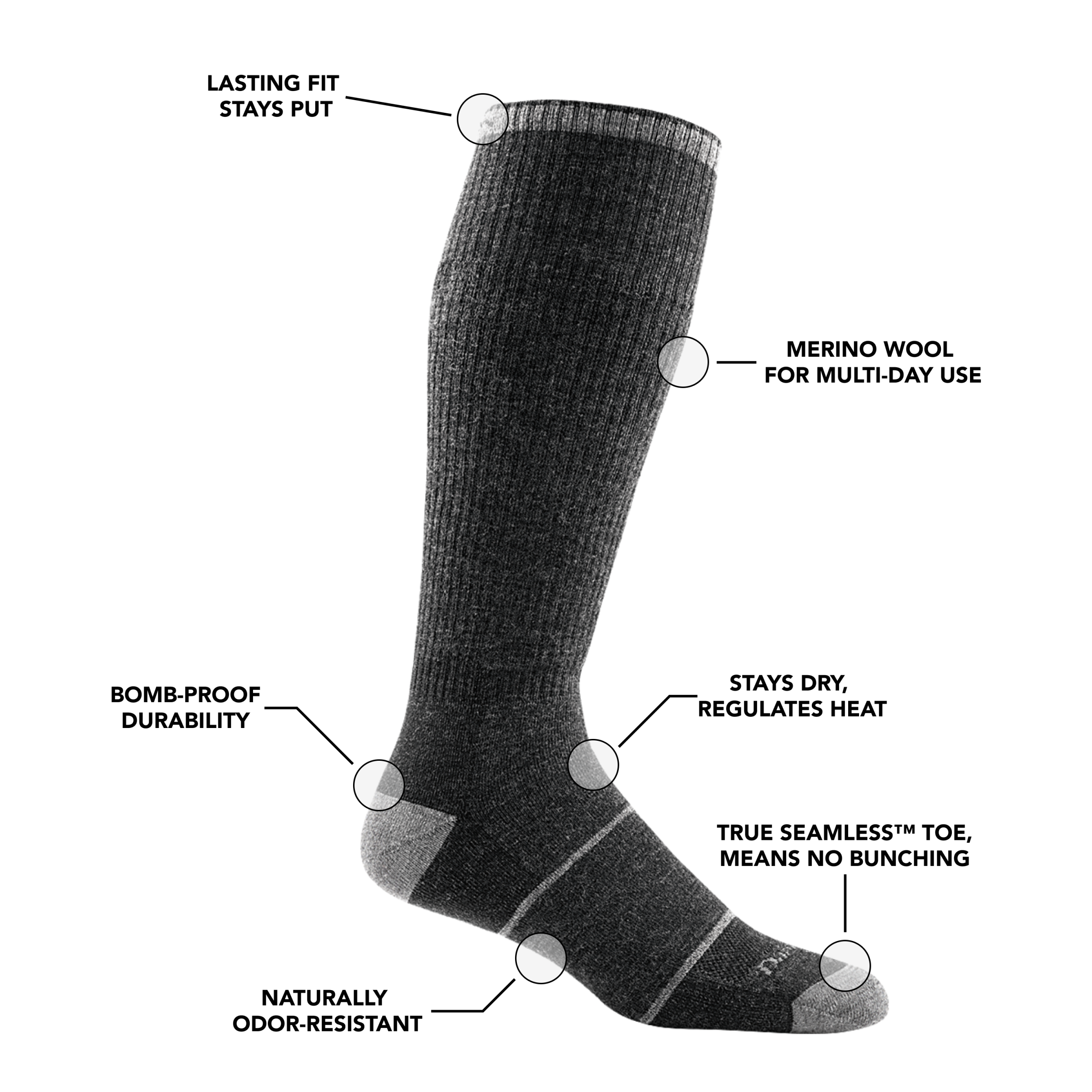 Men's Paul Bunyan Over-the-Calf Midweight Work Socks - Image 6