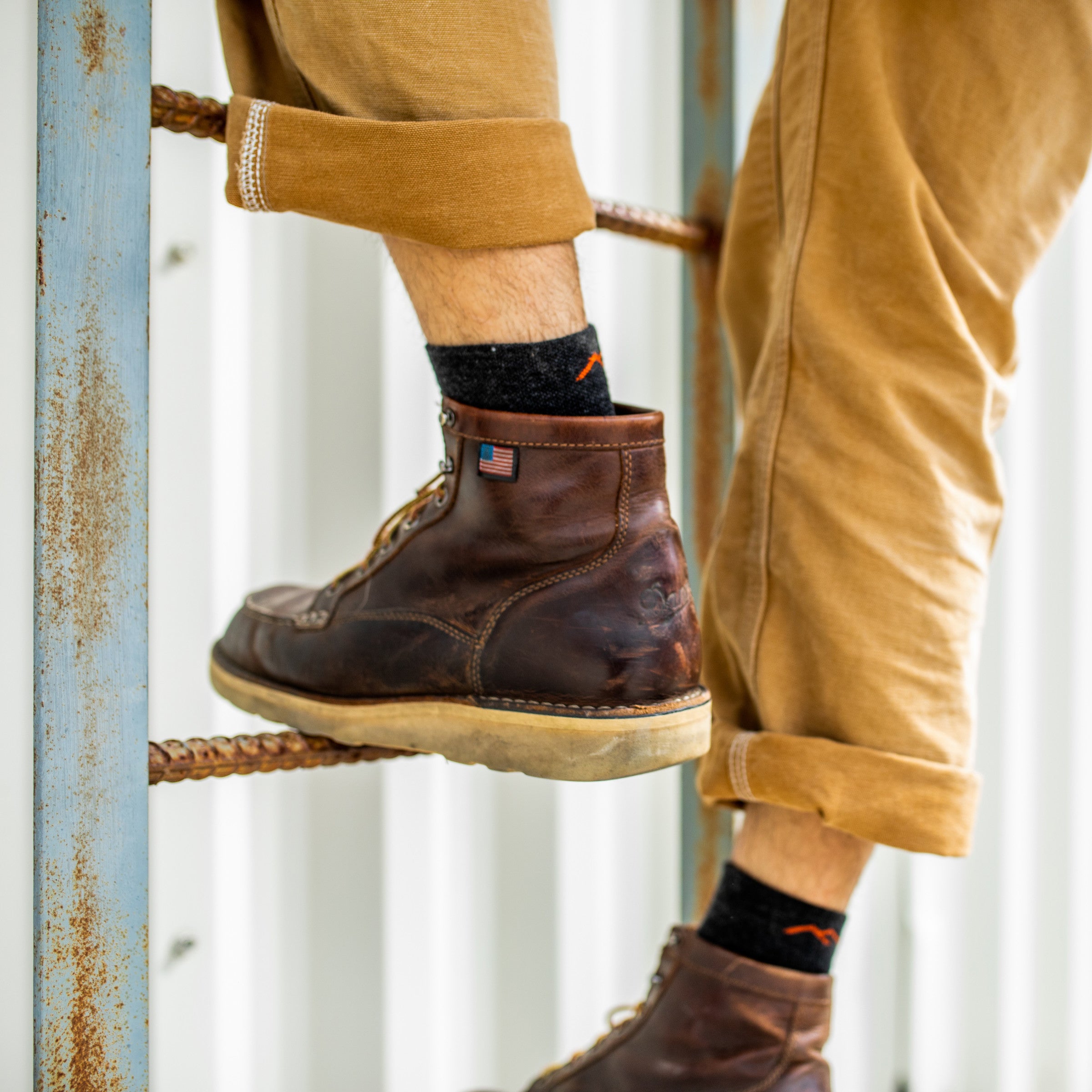 Men's Steely Quarter Midweight Work Socks - Image 5