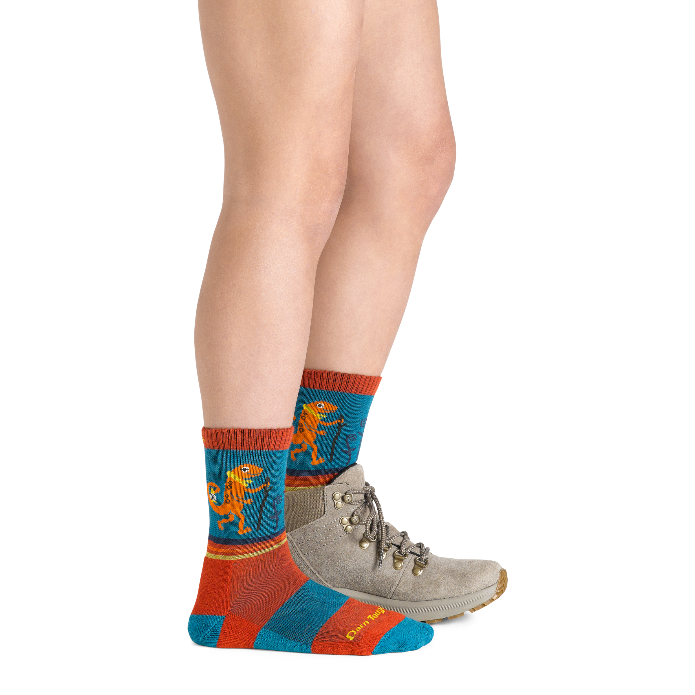 Kids Sal Micro Crew Lightweight Hiking Socks - Image 4