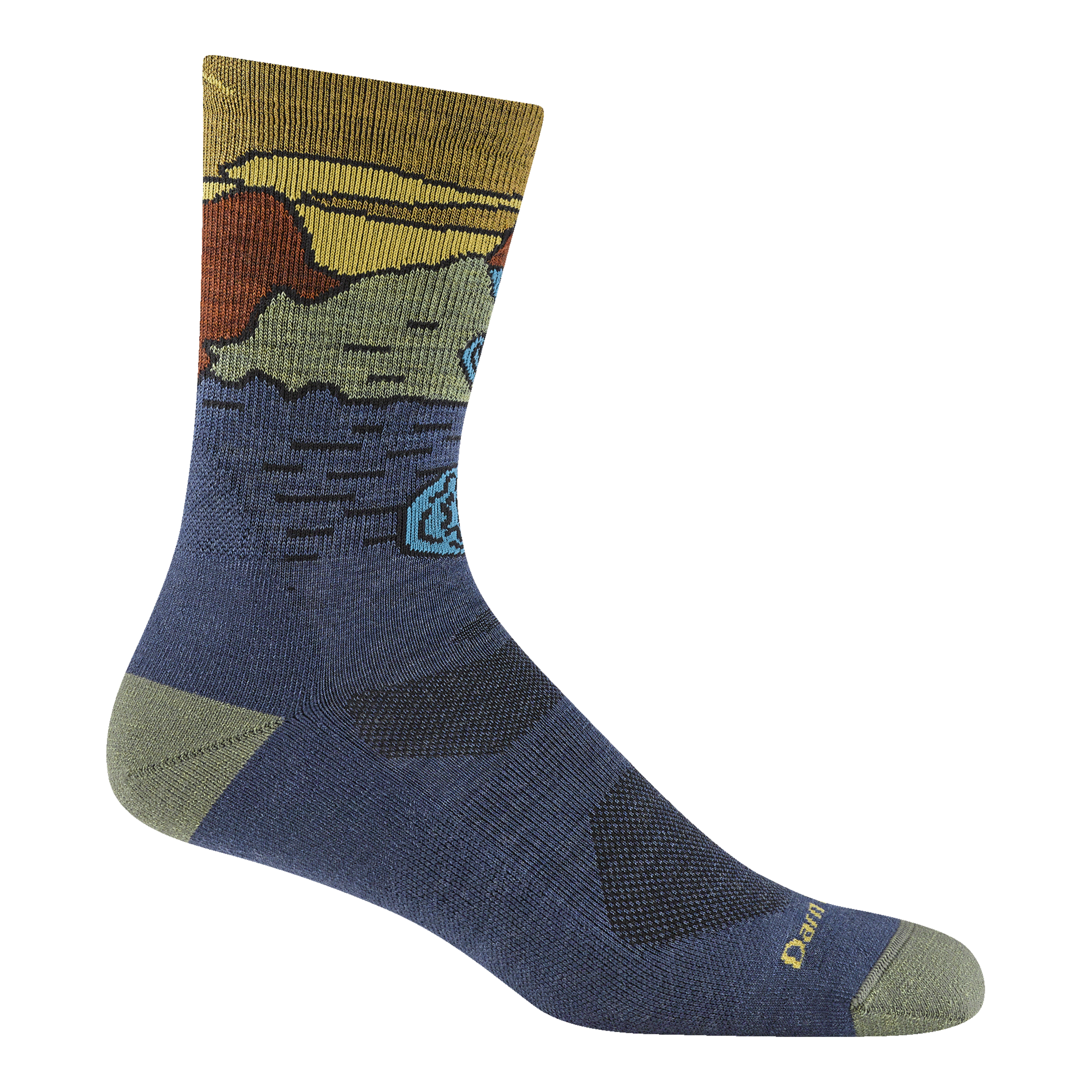 Men's Chasing Waterfalls Micro Crew Lightweight Hiking Socks - Image 2
