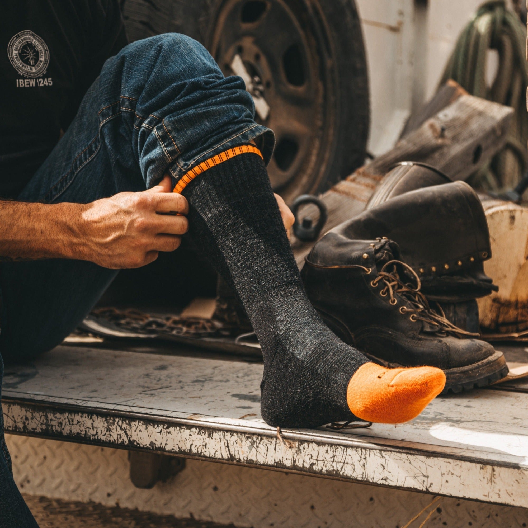 Men's Steely Boot Work Sock 5-Pack - Image 3