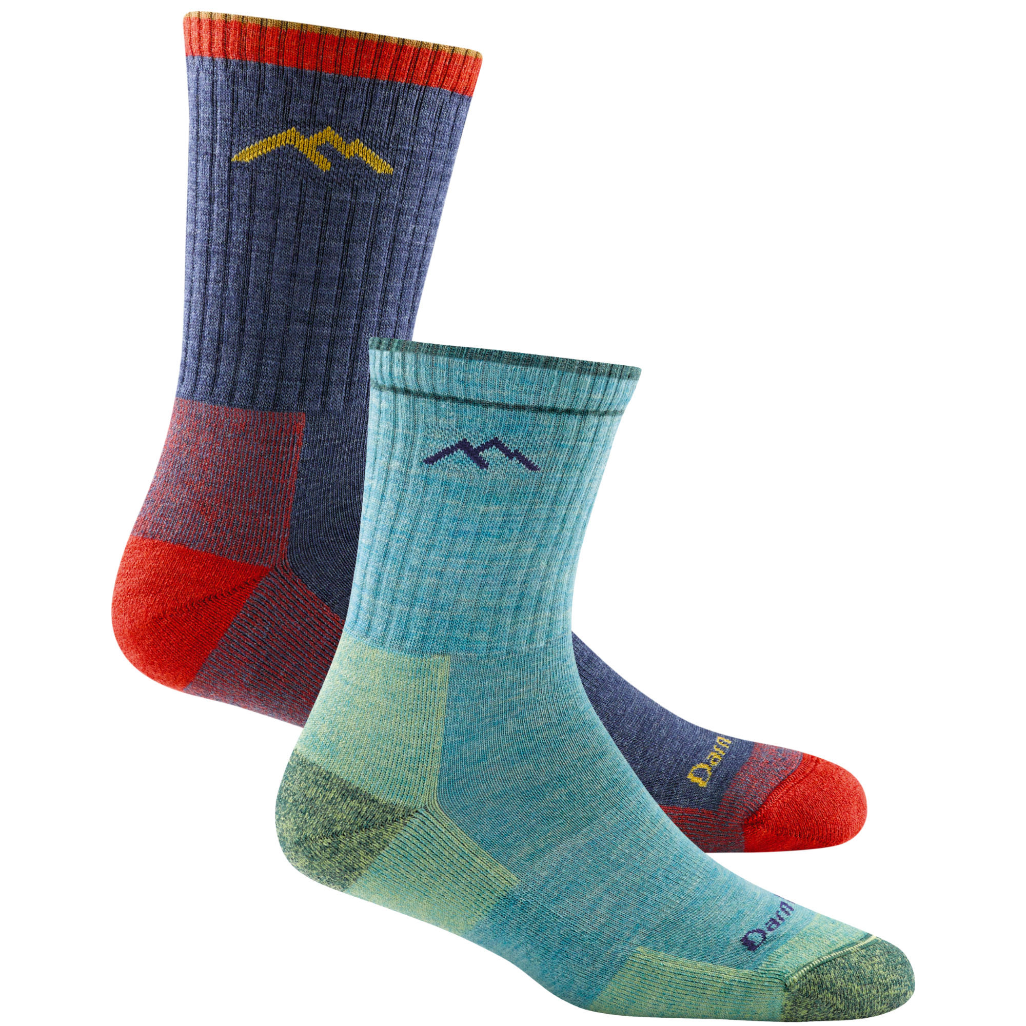Men's and Women's Hiker Micro Crew 2-Pack Hiking Socks - Image 3