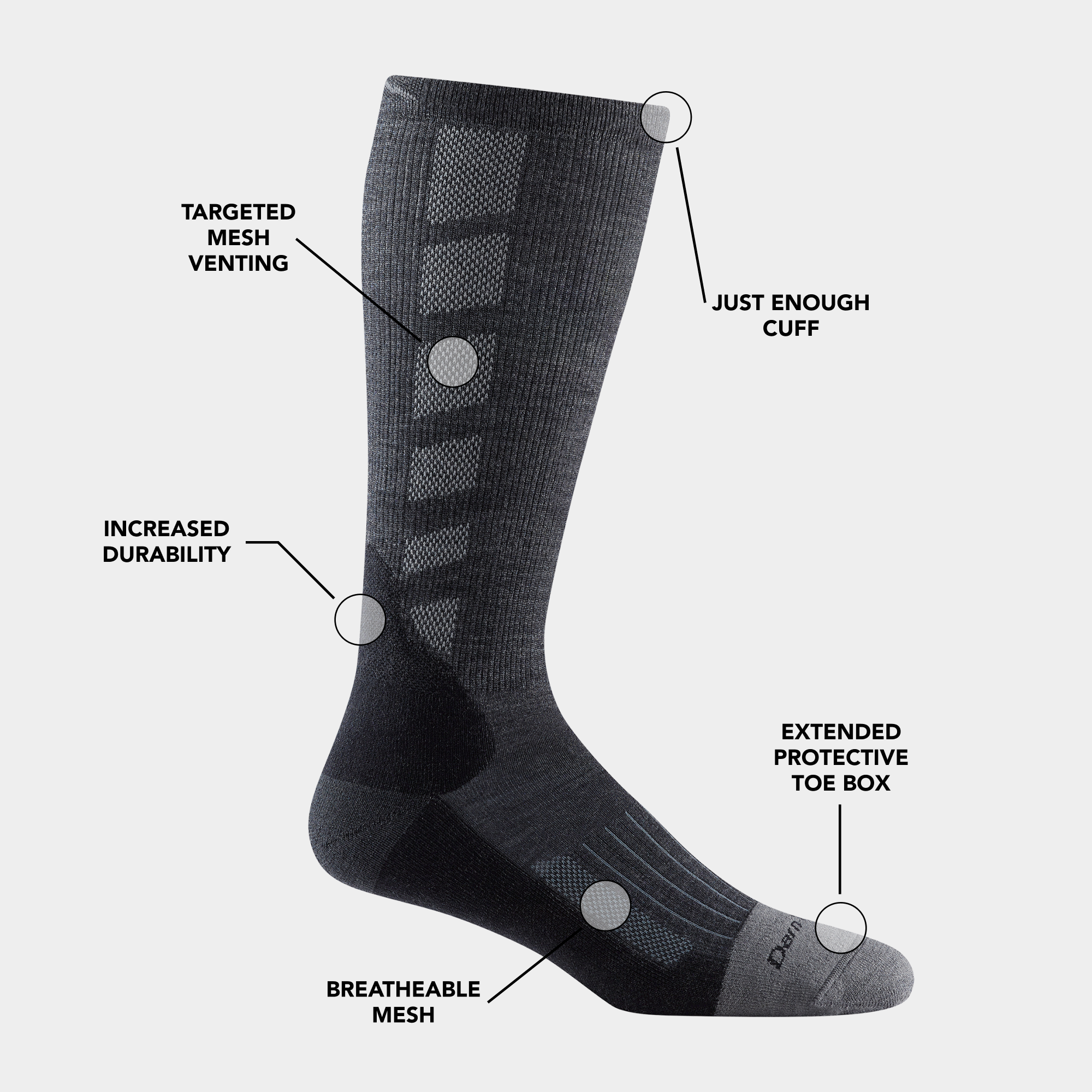Men's Stanley K Mid-Calf Lightweight Work Sock-Last Chance - Image 8